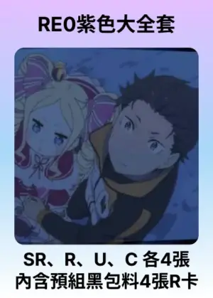 RE0 紫色大全套 (含預組黑包料)
